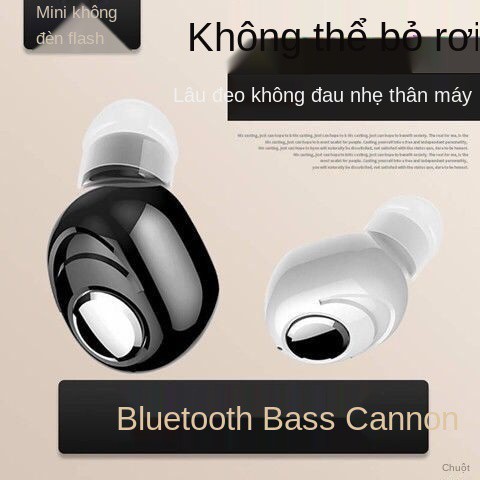 > Bluetooth không dây tai nghe mini siêu nhỏ thể thao vô hình chờ lâu vivo Huawei oppo Apple điện thoại di động phổ t