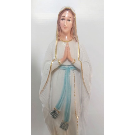 Tượng công giáo - Tượng Thánh Giuse & Đức Mẹ Lộ Đức  30cm
