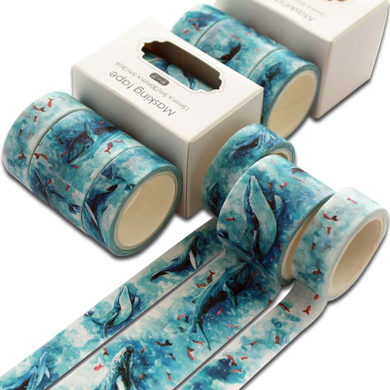 Set 3 Cuộn Băng Dính Washi Trang Trí Dễ Thương