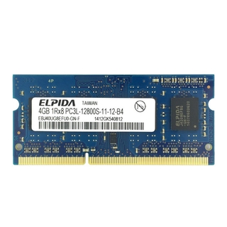 Elpida 4gb ddr3 1600mhz 1rx8 pc3l-12800s 1.35v cho laptop ram bộ nhớ