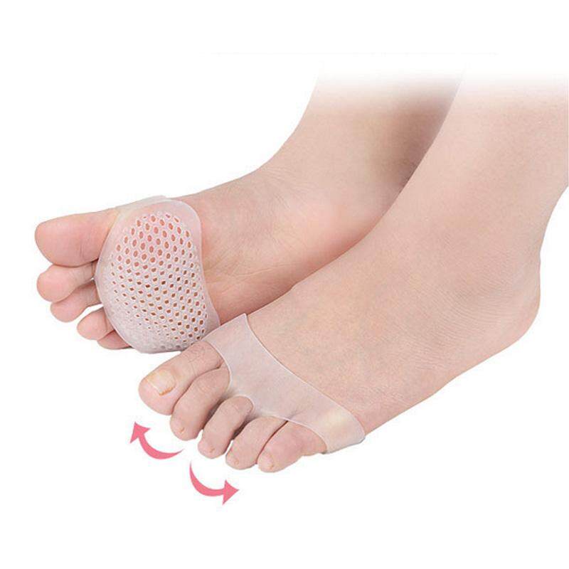 1 Cặp Đệm Lót Giày Cao Gót Bằng Silica Gel Mềm Vô Hình Thoáng Khí Chống Mòn Cho Nữ
