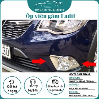 Ốp Viền Đèn Gầm trước xe Vinfast Fadil 2019-2020-2021-2022-2023 mạ crom cao cấp
