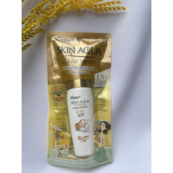 Kem chống nắng dưỡng trắng da SUNPLAY SKIN AQUA CLEAR WHITE SPF50+ PA++++ date mới