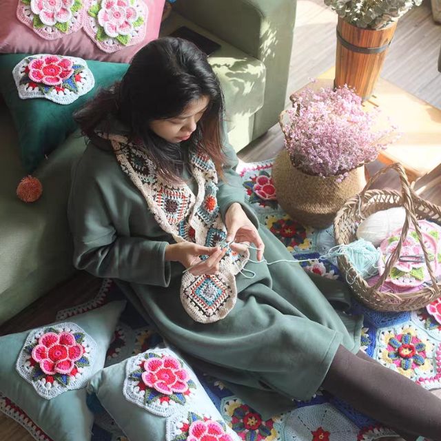 Sét đủ dụng cụ cho người học móc len