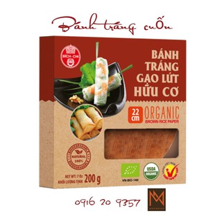 BÁNH TRÁNG HỮU CƠ TỪ GẠO LỨT HIỆU BÍCH CHI
