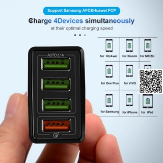 Bộ Sạc Nhanh 4 Cổng USB 1124