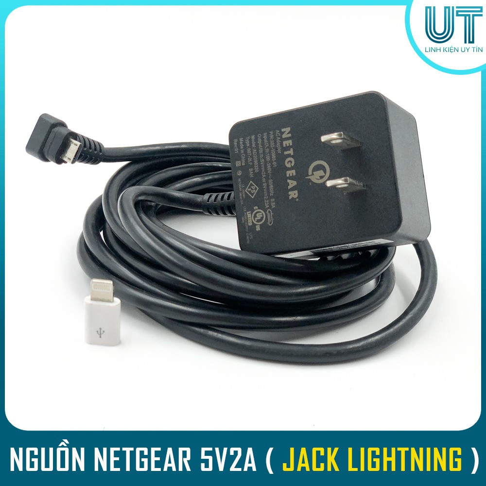 Nguồn Adapter sạc nhanh 5V2A MicroUSB và 5.5 DC - Có sạc nhanh Quick Chager 3.0 ( Hãng Netgear )