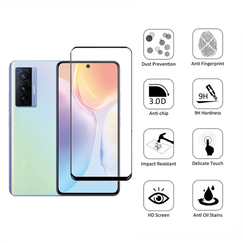 Kính cường lực bảo vệ ống kính máy ảnh thích hợp cho Vivo X70 Pro+ V20 SE Y72 Y31 2021 X60 X50 V20 Pro Y20 Y20i Y20S