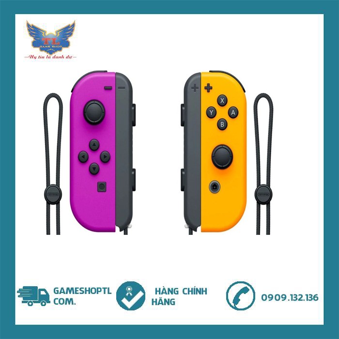 Tay Cầm Set Joycons Nintendo Switch Neon Purple/Neon Orange