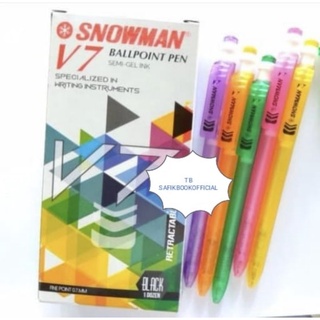 Bút bi Bolpoint / POLPEN SNOWMAN V7 màu sắc