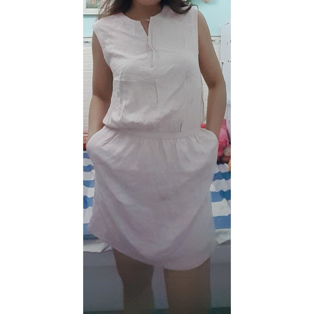 Thanh lý đầm suông hồng phấn size S