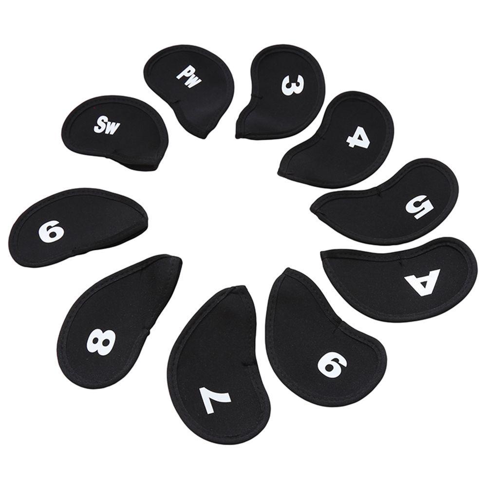 MUVAKO Bộ 10 Vỏ Bọc Bảo Vệ Đầu Gậy Đánh Golf Chất Lượng Cao