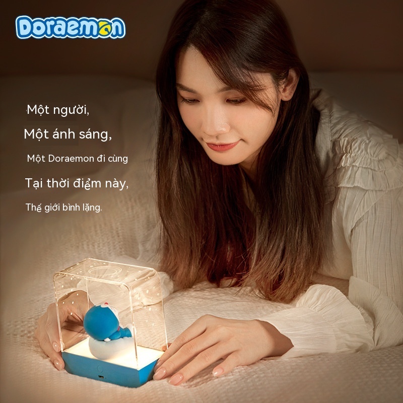 Doraemon Night Light  LED Ambient Light  Starry Night Light đèn ngủ phòng ngủ Có thể điều chỉnh ánh sáng lạnh và ánh sáng ấm