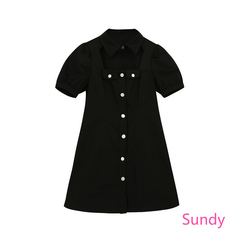 Đầm Đen Tay Phồng Thời Trang Mùa Hè Ngọt Ngào Cho Nữ | BigBuy360 - bigbuy360.vn