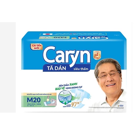 TÃ DÁN CARYN SIÊU THẤM GÓI LỚN M20 MIẾNG