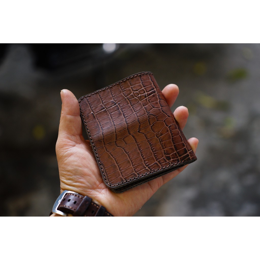 Ví Ram One Wallet – Da Vân Cá Sấu - RAM Leather
