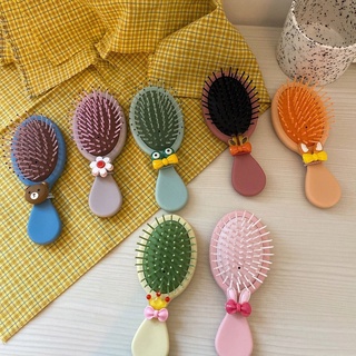 Lược chải tóc mini mát xa da đầu thiết kế kiểu hoạt hình dễ thương cho nữ