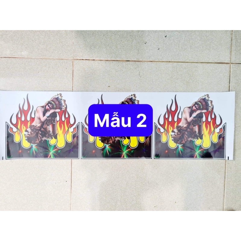 Tem Decal Dán Trang Trí Dè Dán Mõm Các Loại Xe Mẫu 3D Cực Chất
