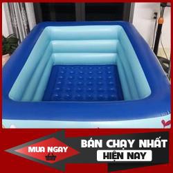 Bể phao bơi 1m8 cho bé (hình chữ nhật) .