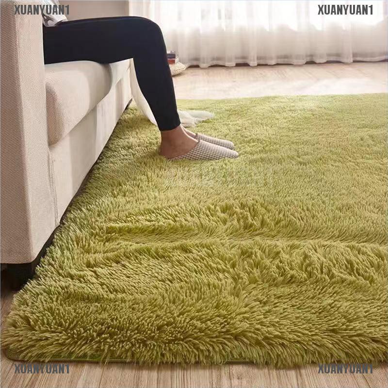 [XUANYUAN1] Thảm Lót Sàn Lông Tơ Mềm Chống Trượt Trang Trí Nhà Cửa