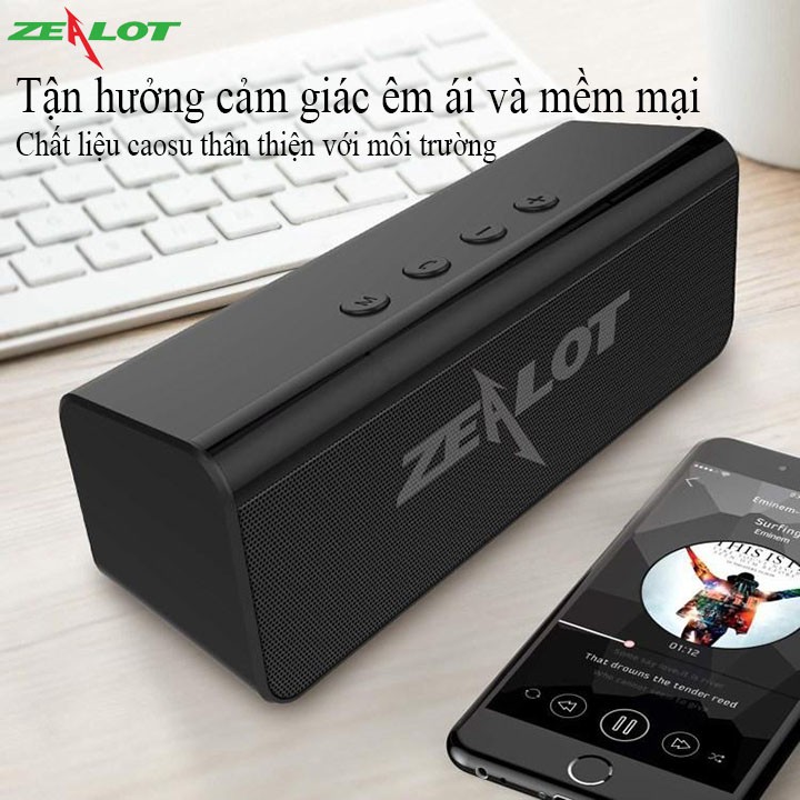 Loa bluetooth mini di động Zealot ngoài trời S31 kết nối với điện thoại máy tính nghe nhạc cực hay