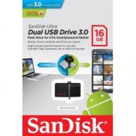 Đầu Đọc Thẻ Nhớ Sandisk Ultra Dual 3.0 16gb Otg 5 Năm