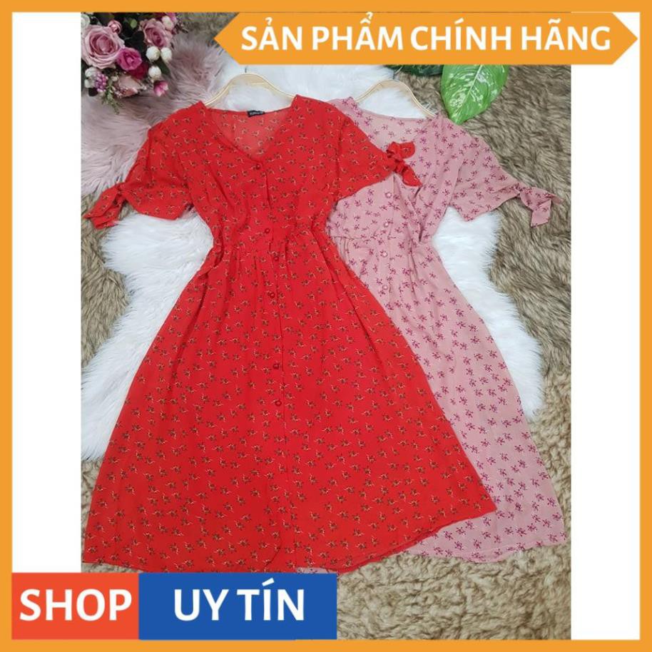 Đầm suông hoa dạo phố 2 màu tay nơ so iu-hẹn hò,đi dạo diện em nó thì đẹp phải biết nè các nàng - Thời trang VADA - D143 | BigBuy360 - bigbuy360.vn