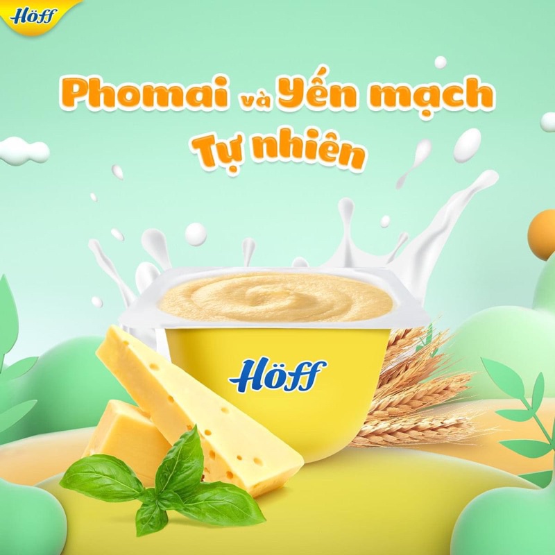 Cháo sữa Hoff phô mai, yến mạch