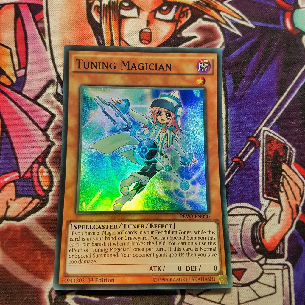 Thẻ bài Yugioh chính hãng | Tuning Magician | Super rare.
