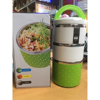cặp lồng 3 tầng chấm bi combo