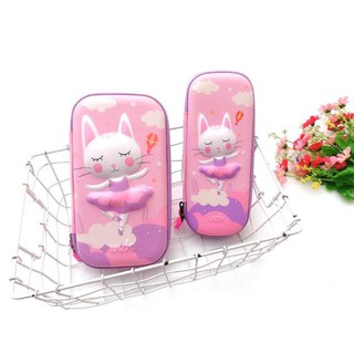 Hộp bút 3d uek mèo hồng size nhỏ.
