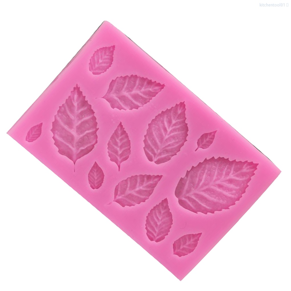 Khuôn Silicone Tạo Hình Làm Bánh Kẹo Hình Lá Phong Hoa Hồng 3d Diy Trang Trí Bánh Cupcake Nhà Bếptool01