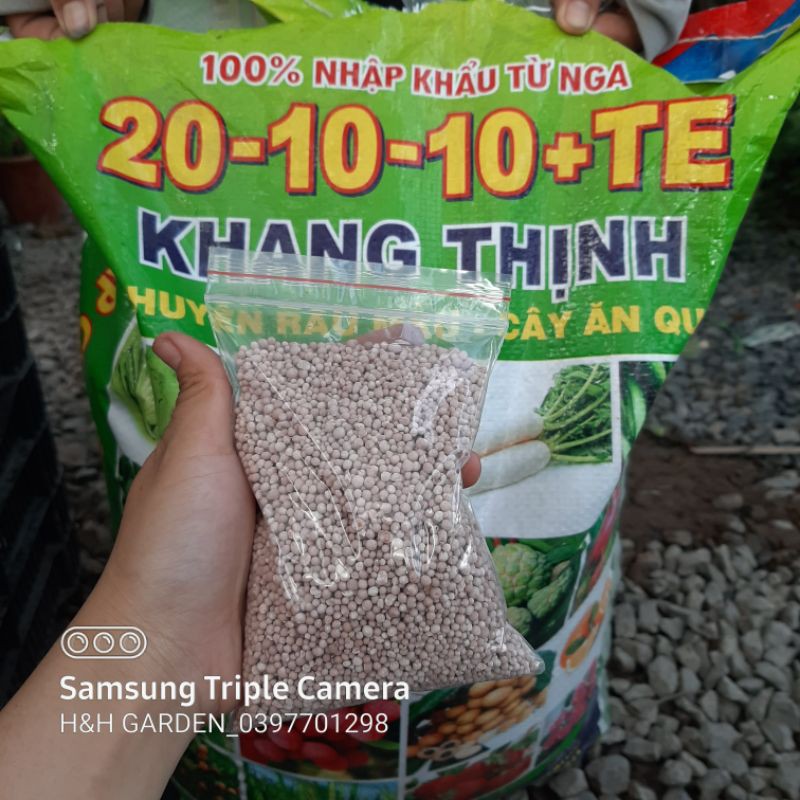 Phân Bón NPK 20-10-10+TE Cao Cấp nhập khẩu chính hãng - Thúc cây bật mầm nhanh, mạnh, khỏe (200gr)