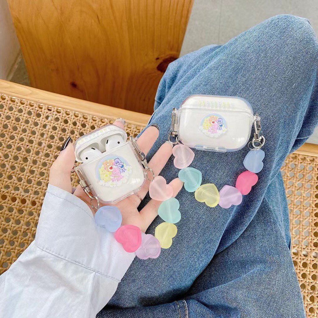 Vỏ Bảo Vệ Hộp Sạc Tai Nghe Airpods 1 / 2 / Pro Hình Gia Đình Gấu Kẹo Kiểu Nhật Hàn Dễ Thương | BigBuy360 - bigbuy360.vn