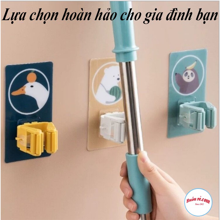 Móc Treo Cây Lau Nhà MIếng Dán Tường Hình Thú Đáng Yêu-00889