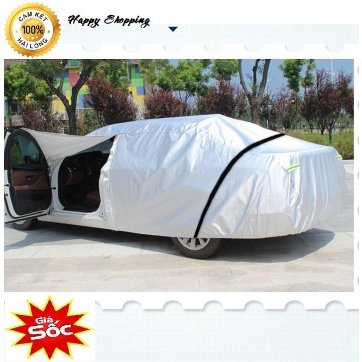 Bạt Phủ Xe Hơi - Áo Trùm Xe Hơi 4-5 chỗ, 3 Lớp Chống Xước, Chống Nắng, Chống Cháy Ô tô,có bảo hành