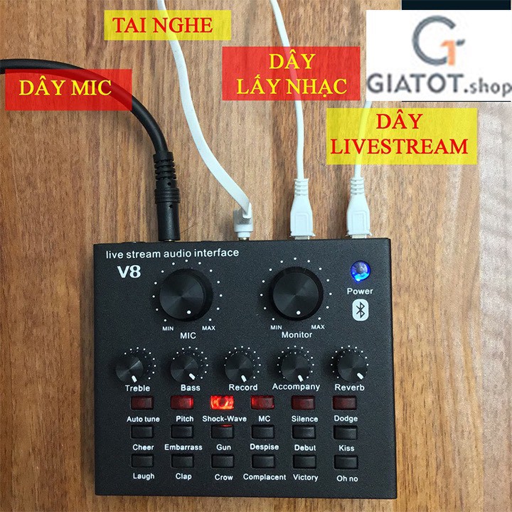 Bộ Mic Hát Livestream V8 &amp; Mic BM900 . Âm Thanh Cực Hay , Dễ Dàng Lắp Đặt , Giá Cả Hợp Lý . Bảo Hành 12 Tháng