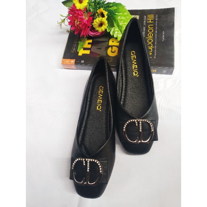 Giày bệt nữ da mềm đế cao su | BigBuy360 - bigbuy360.vn