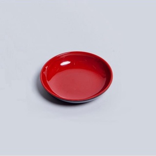 Mua Dĩa 9.3 x 1.9 cm đựng nước chấm  chén chấm nhựa Melamine 2 lớp đỏ đen F-T26