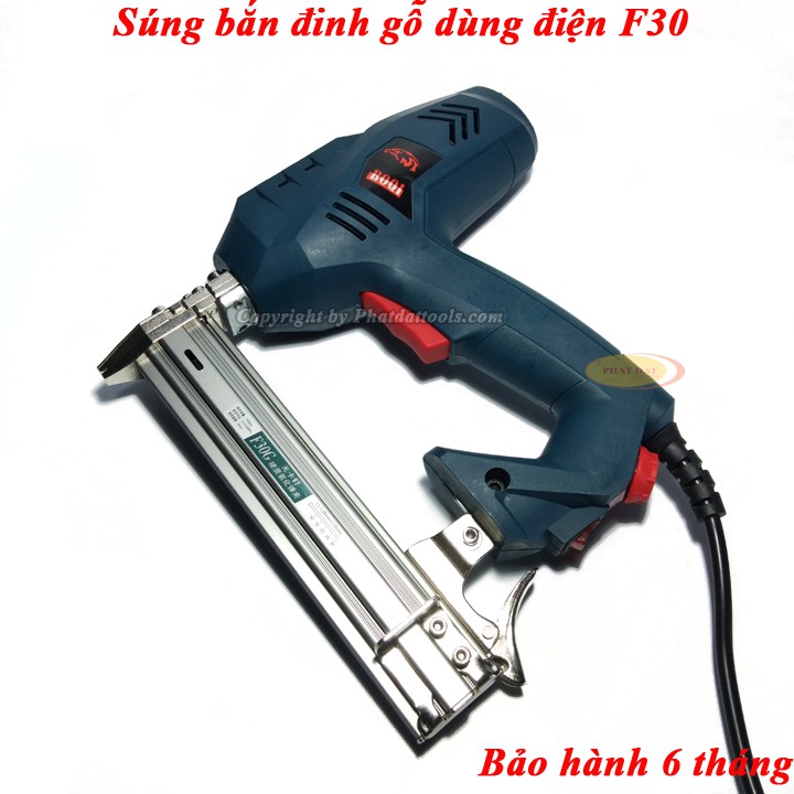 Máy bắn đinh thẳng F30 dùng điện-Súng bắn đinh gim F30 dùng điện