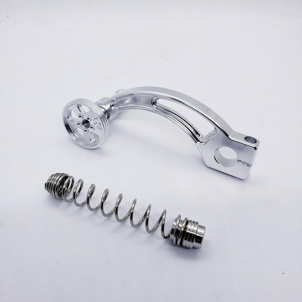 Càng thắng CNC nhôm cong tặng kèm lò xo 304 gắn xe máy