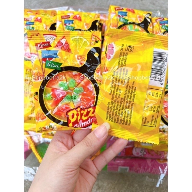 Kẹo dẻo hình Pizza cute hương trái cây