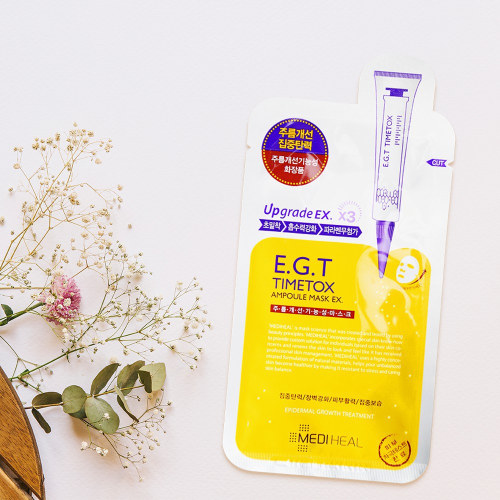 [MEDIHEAL VN] Mediheal E.G.T Timetox Ampoule Mask EX. 25ml - Mặt nạ chứa chất E.G.T giúp tái tạo da