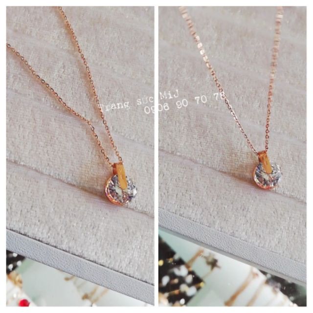 DÂY CHUYỀN TITAN ĐÁ TRÒN TRẮNG LOVE