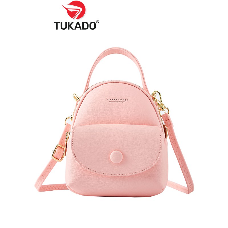 Balo Nữ Mini Thời Trang Chính Hãng FOREVER YOUNG Đi Học Đi Chơi Da Mềm Nhiều Ngăn Tiện Dụng FY50 - TUKADO - Hàng mới về