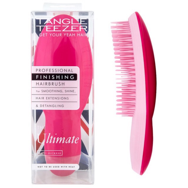 Bill-Lược gỡ rối Tangle Teezer Ultimate giảm rụng tóc chống rụng tóc tay cầm hồng compact styler salon elite original