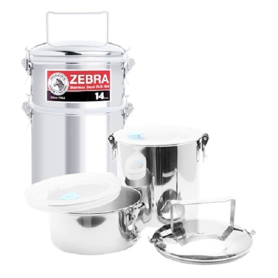 Camen Inox chống tràn Smart Jumbo - 150255 - 14cm x 2 ngăn
