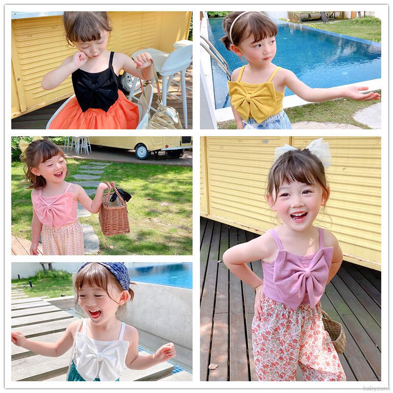 Áo Hai Dây Đính Nơ Xinh Xắn Thời Trang Mùa Hè Cho Nữ