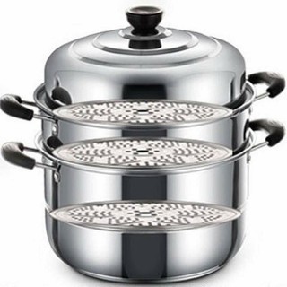 Nồi hấp 3 tầng đường kính 28cm