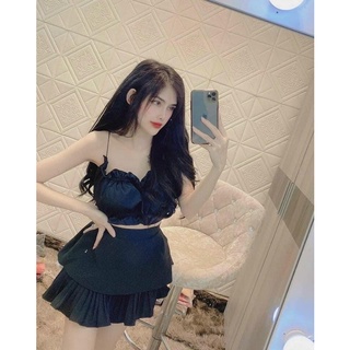 ÁO CROPTOP CỘT DÂY KÈM MÚT NGỰC THOITRANGTEEN00